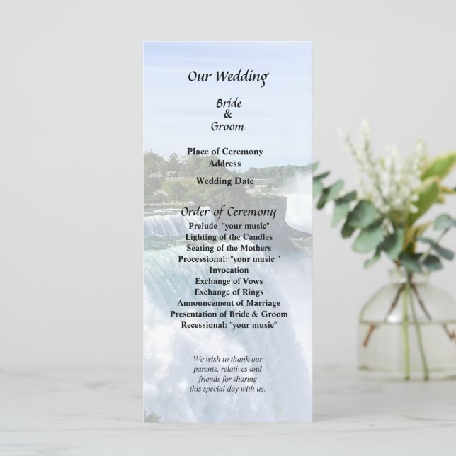 Niagara Falls NY - View from American Side Program (Stående Fram)