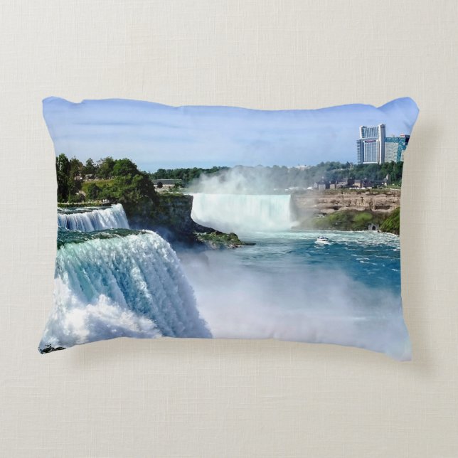 Niagara Falls NY - View from American Side Prydnadskudde (Baksidan)