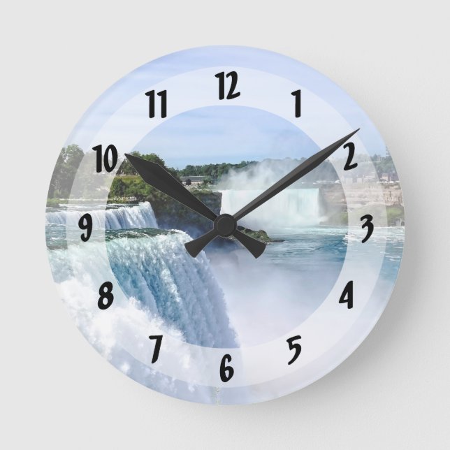 Niagara Falls NY - View from American Side Rund Klocka (Framsida)