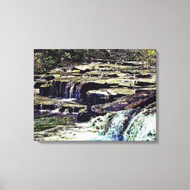 Niagara Falls NY - View from Luna Island Canvastryck (Framsida)