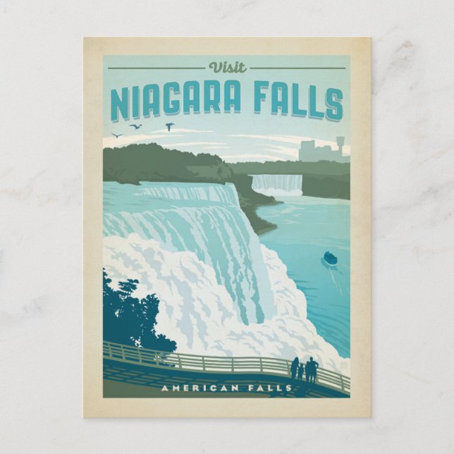 Niagara Falls NY Vykort (Framsida)