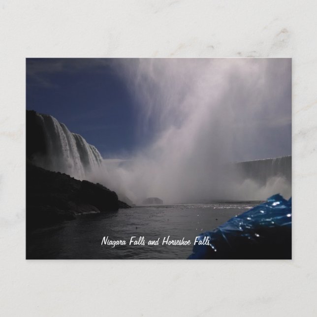 Niagara Falls och Horseshoe Falls Vykort (Framsida)