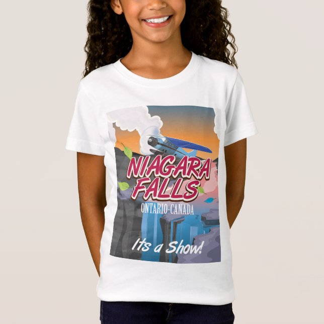 Niagara Falls Ontario Canada-reseaffär T-shirt (Framsida)