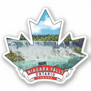 Niagara Falls, Ontario Kanada Maple Löv Klistermärken