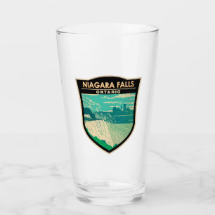 Niagara Falls Ontario Travel Art Vintage Glaskopp