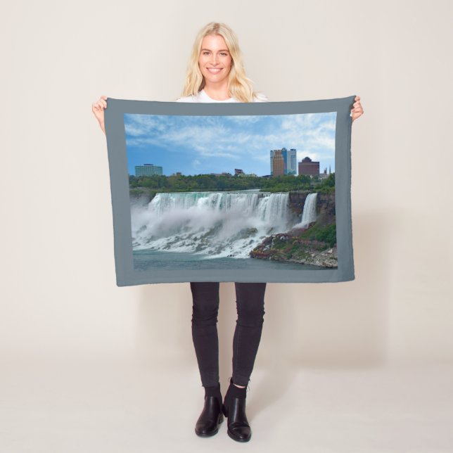 Niagara Falls på Canadian Side Fleece Blanket (På plats)