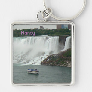 Niagara Falls på den kanadensiska sidan Fyrkantig Silverfärgad Nyckelring