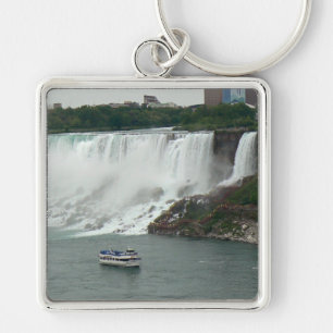 Niagara Falls på den kanadensiska sidan Fyrkantig Silverfärgad Nyckelring