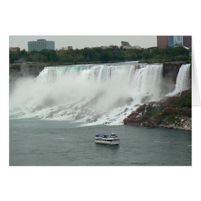 Niagara Falls på den kanadensiska sidan OBS Kort (Framsidan Horizontal)