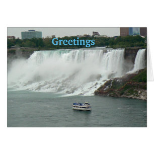 Niagara Falls på den kanadensiska sidan OBS Kort