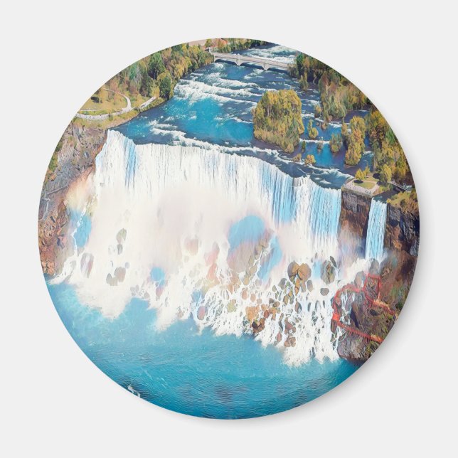 NIAGARA FALLS - Panorama Magnet (Framsidan)