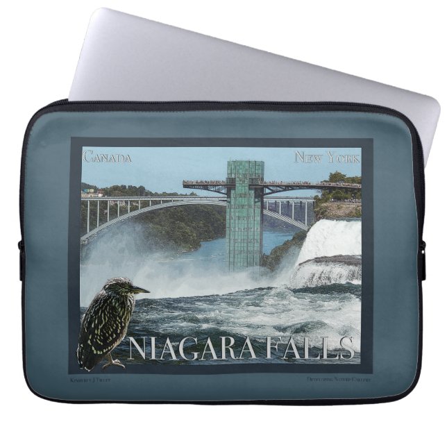 Niagara Falls Poster Laptop Fodral (Framsidan)
