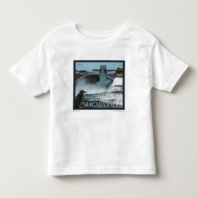Niagara Falls Poster T Shirt (Framsida)