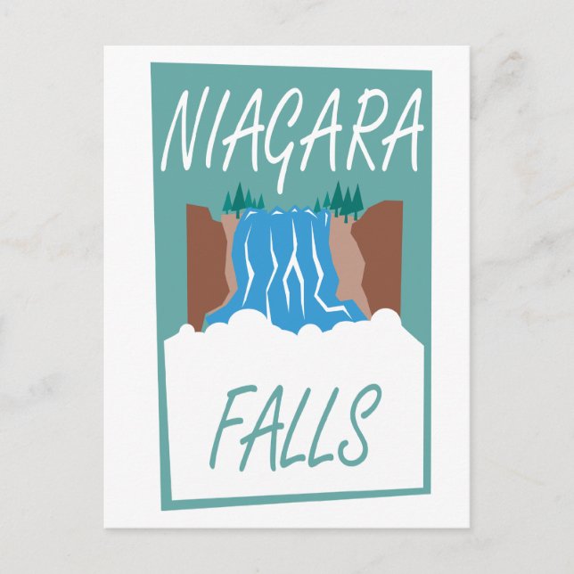 Niagara Falls Poster Vykort (Framsida)