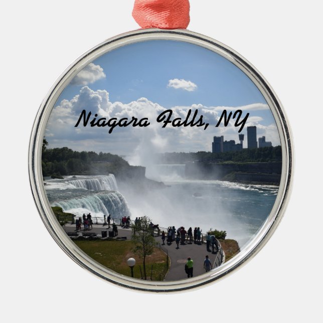 Niagara Falls Premium Round Ornament (Framsidan)