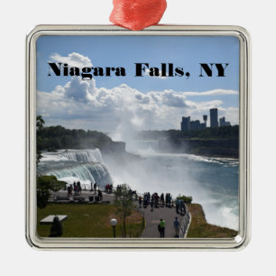 Niagara Falls Premium Square Ornaments Julgransprydnad Metall