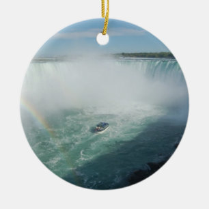 Niagara Falls prydnad Julgransprydnad Keramik