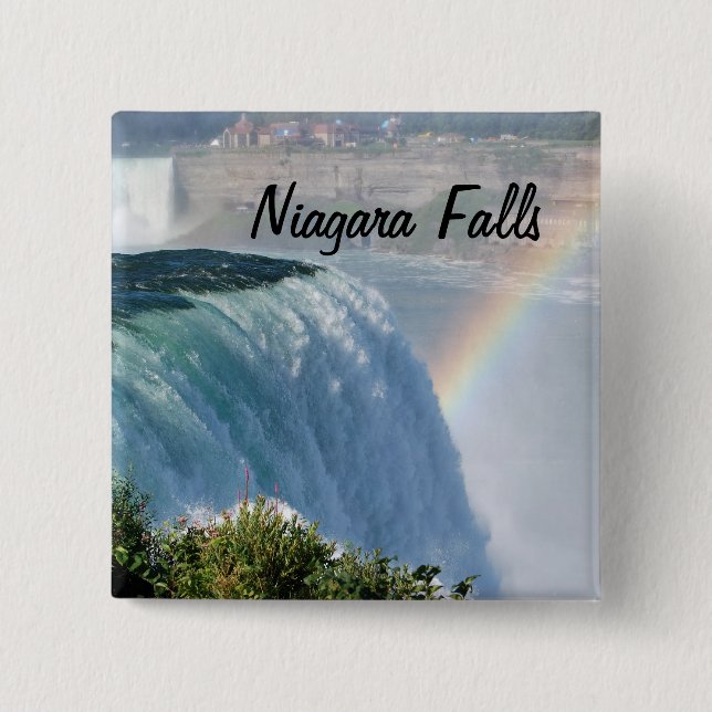 Niagara Falls Rainbow Button Knapp (Framsida)