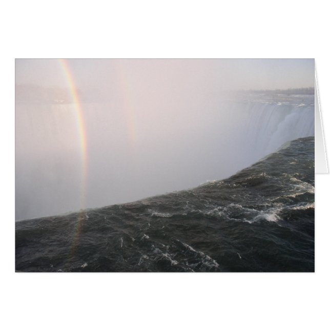 Niagara Falls Rainbow Cards Hälsningskort (Framsidan Horizontal)