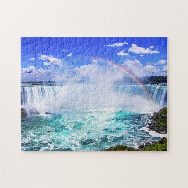 Niagara Falls Rainbow Pussel (Horisontell)