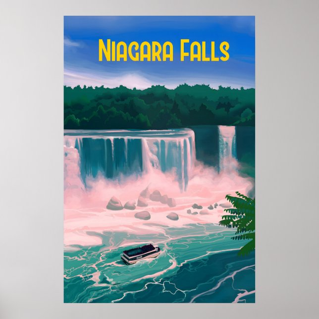 Niagara Falls Resemalmanackaffisch Poster (Framsidan)