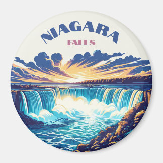 "Niagara Falls - Retro 90's Stänk Fridge Magnet