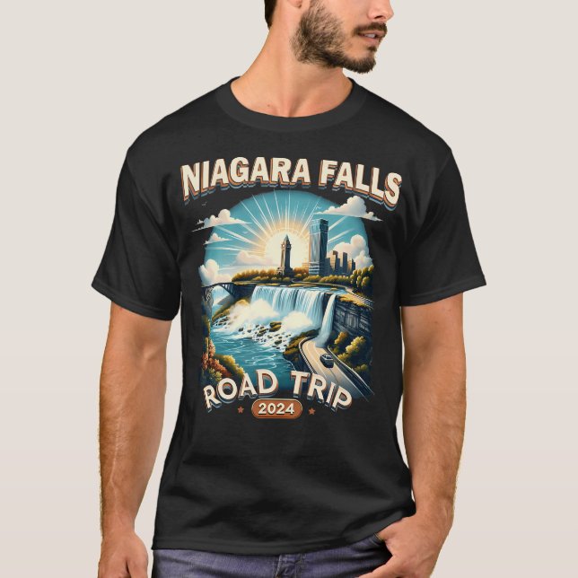 Niagara Falls Road Resa 2024 Family T Shirt (Framsida)