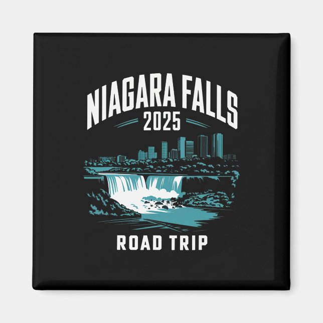 Niagara Falls Road Resa 2025 Family Resa Friends G Magnet (Framsidan)