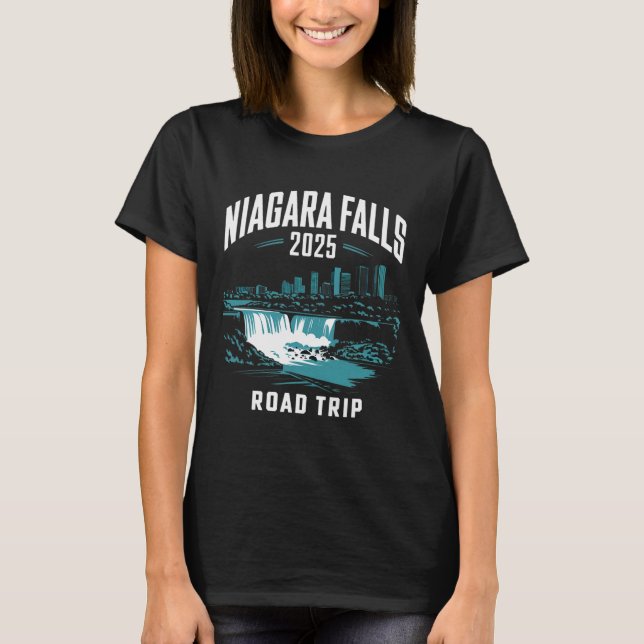 Niagara Falls Road Resa 2025 Family Resa Friends G T Shirt (Framsida)