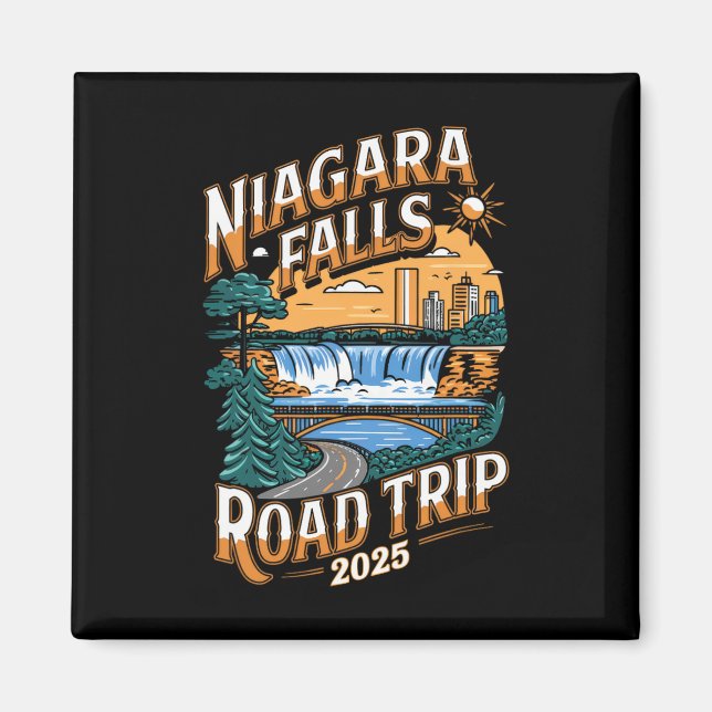 Niagara Falls Road Resa 2025 - sommaruppehåll Magnet (Framsidan)