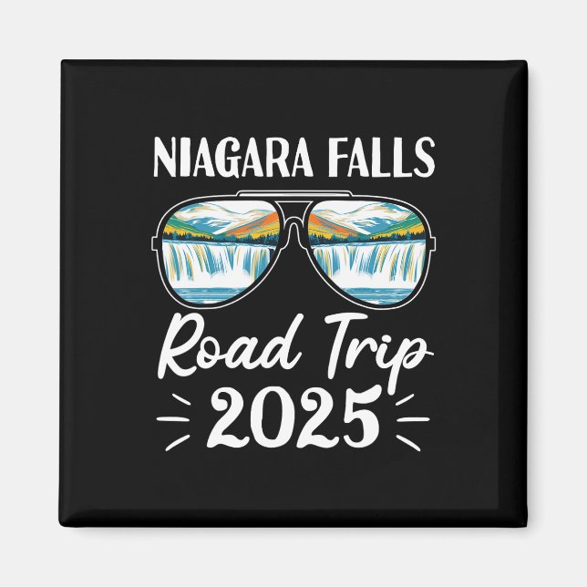 Niagara Falls Road Resa 2025 Sungles Family Vacati Magnet (Framsidan)