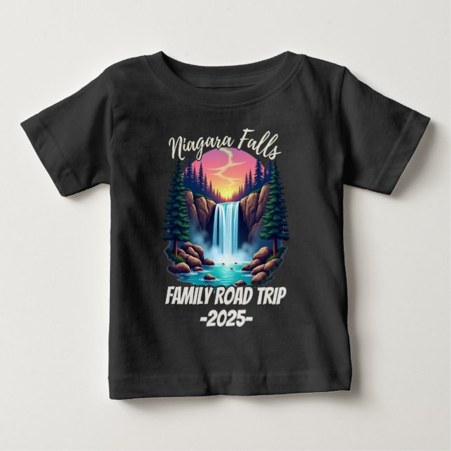 Niagara Falls Road Resa Family Vacation Resa Manar T Shirt (Framsida)