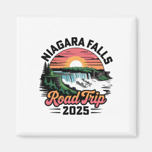 Niagara Falls Road Trip 2025 Familjeresa Sommar Magnet