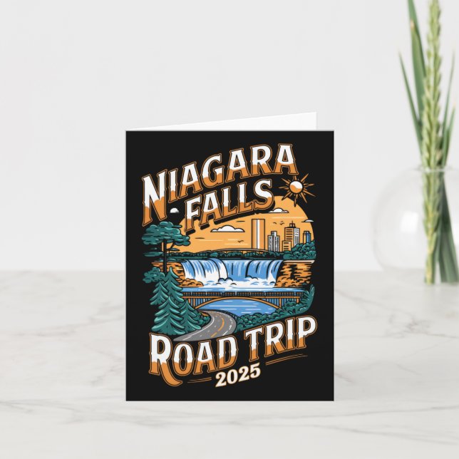 Niagara Falls Road Trip 2025 - Sommarlov  Kort (Framsida)