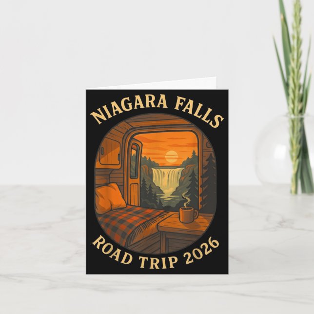 Niagara falls road trip 2026 sommarlov kort (Framsida)