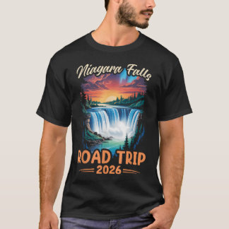 Niagara Falls Road Trip Familje Semester T Shirt