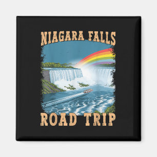 Niagara Falls Road Trip Souvenir Sommarutflykt N Magnet