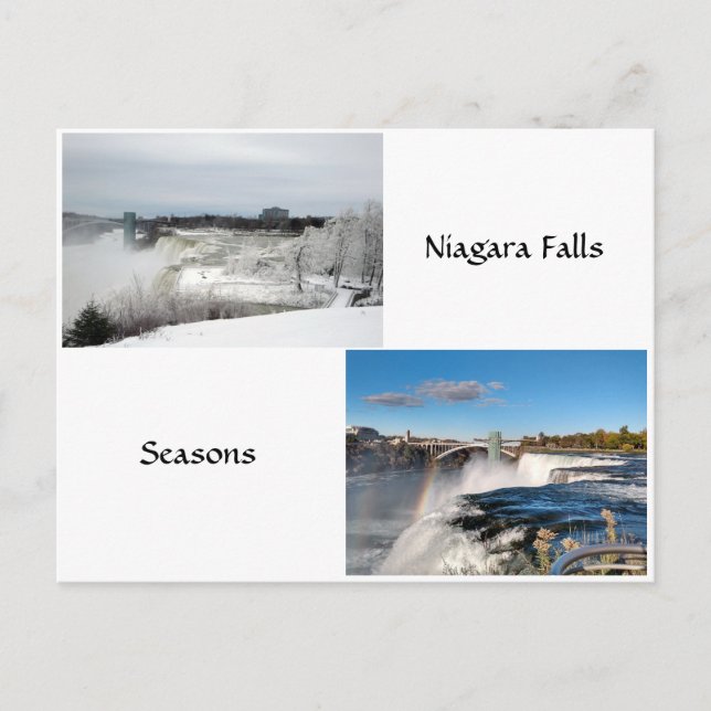 Niagara Falls Seasons vykort (Framsida)