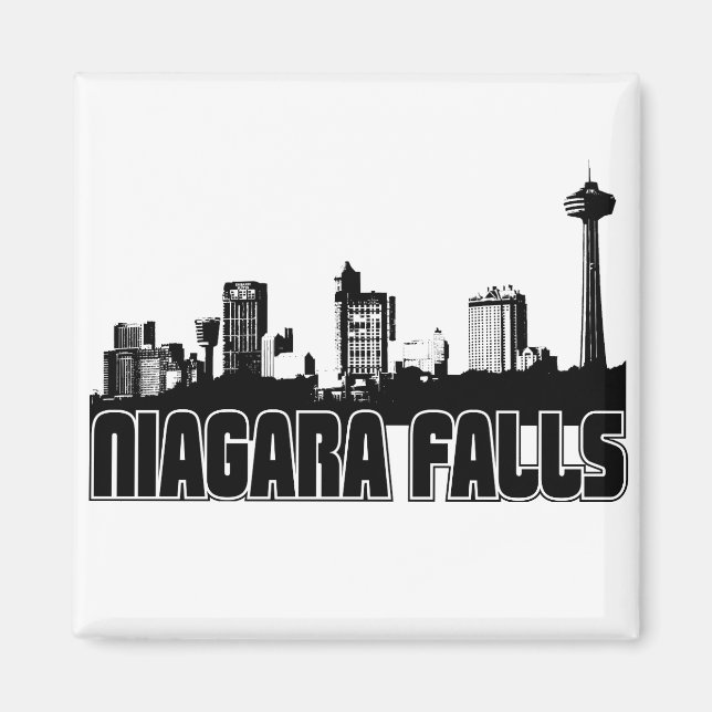 Niagara Falls Skyline Magnet (Framsidan)