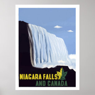 Niagara Falls som är naturligt irrar, Kanada, Poster