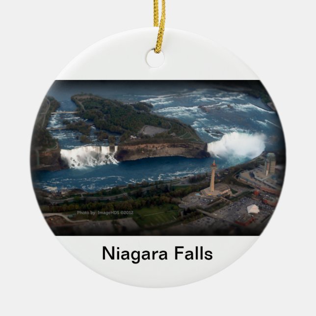 Niagara Falls souvenir & gåva Julgransprydnad Keramik (Framsidan)