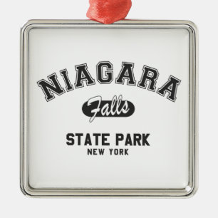Niagara Falls State Park, New York Julgransprydnad Metall