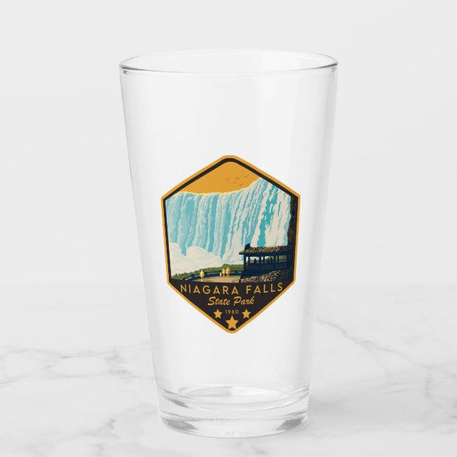 Niagara Falls State Park Pint Glass Glaskopp (Framsida)