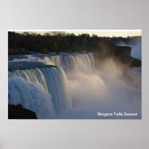 Niagara Falls Sunset Poster