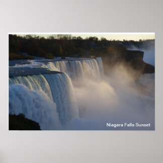 Niagara Falls Sunset Poster