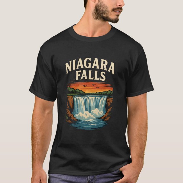 Niagara Falls T Shirt (Framsida)