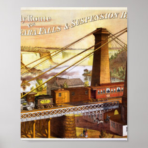 Niagara Falls Tåg Travel Poster