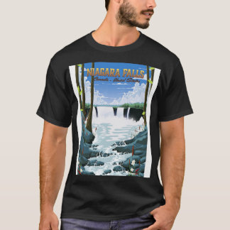 Niagara Falls Travel-affisch T Shirt