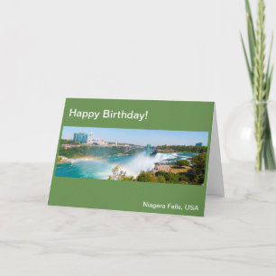 Niagara Falls USA för födelsedaghälsningkort Kort