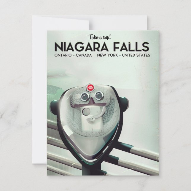 Niagara Falls - USA - Kanada Vintage resor poster (Framsida)